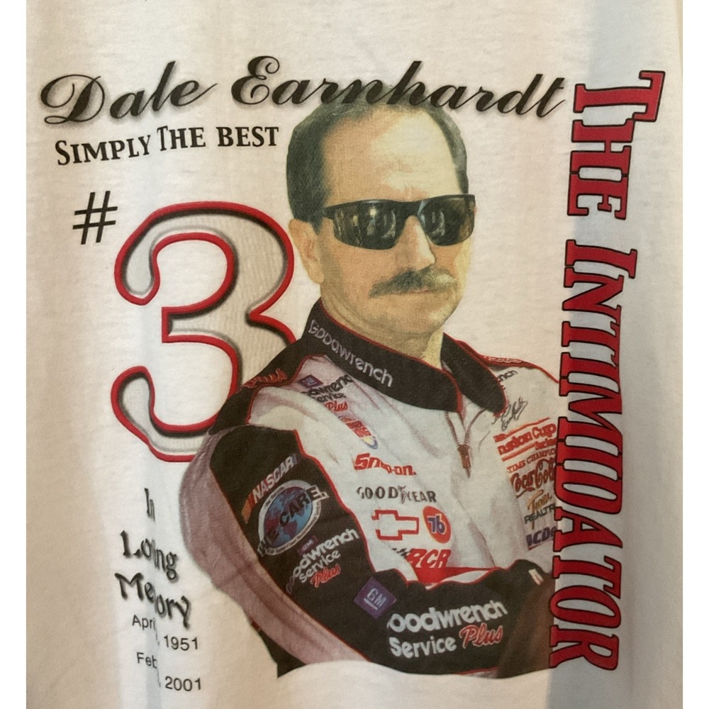 Vintage Dale Earnhardt In Loving Memory T Shirt READ DESCRIPTION